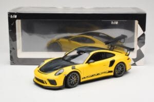 Porsche 911 991.2 GT3 RS Gelb Weissach Package Platinum Wheels Minichamps 1:18 155068221 Metall — Bild 6 von 6