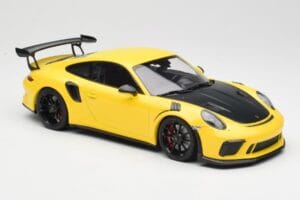 Porsche 911 991.2 GT3 RS Gelb mit Schwarzen Felgen Minichamps 1:18 155068231 Metall — Bild 4 von 6