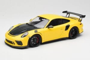 Porsche 911 991.2 GT3 RS Gelb mit Schwarzen Felgen Minichamps 1:18 155068231 Metall