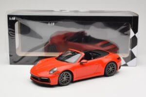 Porsche 911 992 Carrera 4S Cabriolet Orange Minichamps 1:18 155067334 Metall — Bild 6 von 6