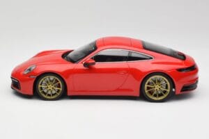 Porsche 911 992 Carrera 4S Guards Rot & Goldene Räder Minichamps 1:18 153067328 Metall — Bild 3 von 6