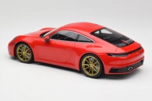Porsche 911 992 Carrera 4S Guards Rot & Goldene Räder Minichamps 1:18 153067328 Metall — Bild 5 von 6