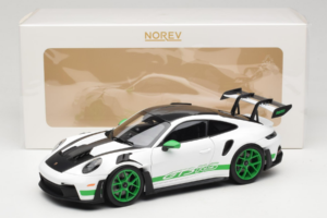 Porsche 911 992 GT3 RS Tribute to Carrera RS White Python Green Norev 1:18 187372 Metall — Bild 8 von 8