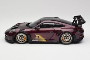 Porsche 911 992 GT3 RS Ultraviolett & Silber Räder Minichamps 1:18 110062029 Metall — Bild 4 von 8