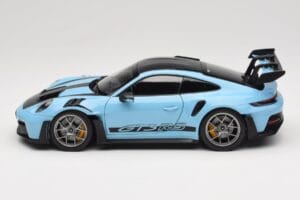 Porsche 911 992 GT3 RS Weissach Pack Gulf Blue Norev 1:18 187367 Metall — Bild 4 von 8