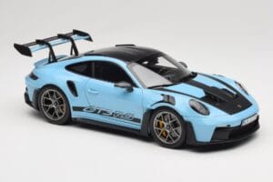 Porsche 911 992 GT3 RS Weissach Pack Gulf Blue Norev 1:18 187367 Metall — Bild 6 von 8