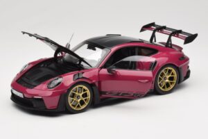 Porsche 911 992 GT3 RS Weissach Package Ruby Star Norev 1:18 187370 Metall — Bild 2 von 8