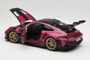 Porsche 911 992 GT3 RS Weissach Package Ruby Star Norev 1:18 187370 Metall — Bild 5 von 8