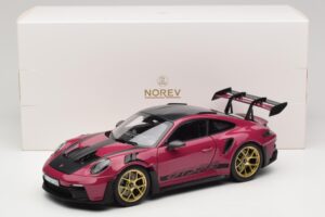 Porsche 911 992 GT3 RS Weissach Package Ruby Star Norev 1:18 187370 Metall — Bild 8 von 8