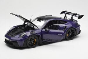 Porsche 911 992 GT3 RS Weissach Package Ultraviolet Norev 1:18 187368 Metall — Bild 2 von 8