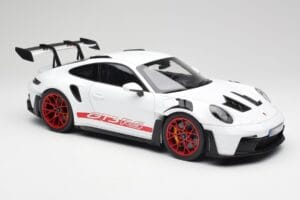 Porsche 911 992 GT3 RS Weiß & Pyro Rot Norev 1:12 127530 Metall — Bild 4 von 6