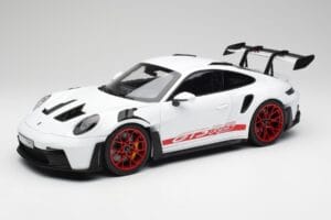 Porsche 911 992 GT3 RS Weiß & Pyro Rot Norev 1:12 127530 Metall