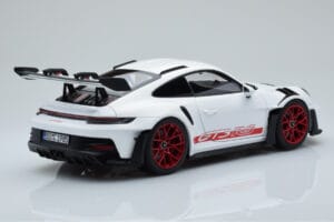 Porsche 911 992 GT3 RS Weiß Pyro Rot Norev 1:18 187352 Metall — Bild 3 von 8