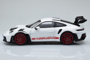 Porsche 911 992 GT3 RS Weiß Pyro Rot Norev 1:18 187352 Metall — Bild 4 von 8