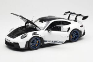 Porsche 911 992 GT3 Weissach Package Weiss & Indigo Blau Norev 1:18 187353 Metall — Bild 2 von 8