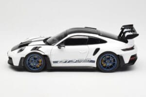 Porsche 911 992 GT3 Weissach Package Weiss & Indigo Blau Norev 1:18 187353 Metall — Bild 4 von 8
