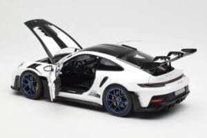 Porsche 911 992 GT3 Weissach Package Weiss & Indigo Blau Norev 1:18 187353 Metall — Bild 5 von 8