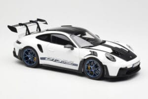 Porsche 911 992 GT3 Weissach Package Weiss & Indigo Blau Norev 1:18 187353 Metall — Bild 6 von 8