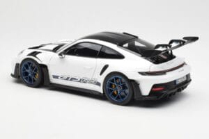 Porsche 911 992 GT3 Weissach Package Weiss & Indigo Blau Norev 1:18 187353 Metall — Bild 7 von 8