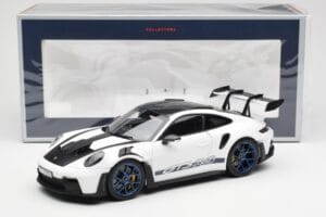 Porsche 911 992 GT3 Weissach Package Weiss & Indigo Blau Norev 1:18 187353 Metall — Bild 8 von 8