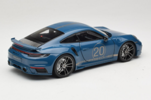 Porsche 911 992 Turbo S Coupe Sport Design Blau Minichamps 1:18 113069073 Metall — Bild 3 von 8