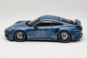 Porsche 911 992 Turbo S Coupe Sport Design Blau Minichamps 1:18 113069073 Metall — Bild 4 von 8