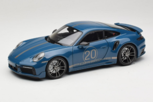 Porsche 911 992 Turbo S Coupe Sport Design Blau Minichamps 1:18 113069073 Metall