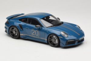 Porsche 911 992 Turbo S Coupe Sport Design Blau Minichamps 1:18 113069073 Metall — Bild 6 von 8