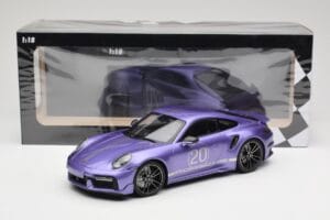 Porsche 911 992 Turbo S Sport Design Package Viola Metallic Minichamps 1:18 155069174 Metall — Bild 6 von 6