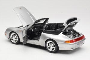 Porsche 911 993 Carrera Cabriolet Silber Bburago 1:18 18-12039 Metall — Bild 5 von 8