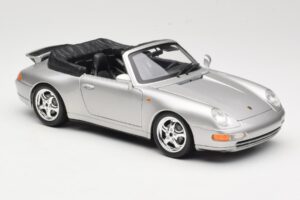 Porsche 911 993 Carrera Cabriolet Silber Bburago 1:18 18-12039 Metall — Bild 6 von 8