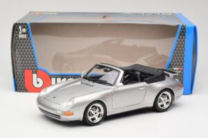 Porsche 911 993 Carrera Cabriolet Silber Bburago 1:18 18-12039 Metall — Bild 8 von 8
