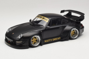 Porsche 911 993 RWB Matt Black With Gold Wheels AUTOart 1:18 78154 Komposit