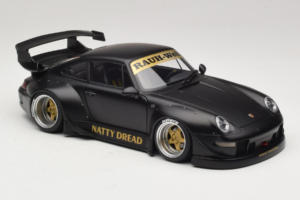 Porsche 911 993 RWB Matt Black With Gold Wheels AUTOart 1:18 78154 Komposit — Bild 6 von 8