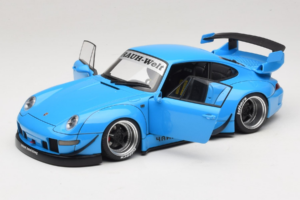 Porsche 911 993 RWB Himmelblau Gun Grey Wheels AUTOart 1:18 78152 Komposit — Bild 2 von 8