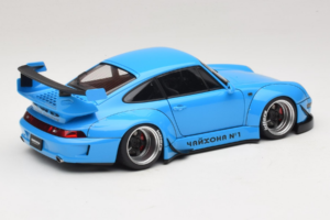 Porsche 911 993 RWB Himmelblau Gun Grey Wheels AUTOart 1:18 78152 Komposit — Bild 3 von 8