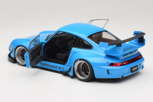 Porsche 911 993 RWB Himmelblau Gun Grey Wheels AUTOart 1:18 78152 Komposit — Bild 5 von 8