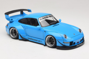 Porsche 911 993 RWB Himmelblau Gun Grey Wheels AUTOart 1:18 78152 Komposit — Bild 6 von 8