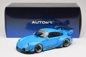 Porsche 911 993 RWB Himmelblau Gun Grey Wheels AUTOart 1:18 78152 Komposit — Bild 8 von 8