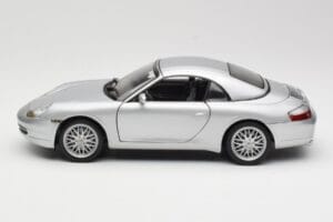 Porsche 911 996 Carrera Cabriolet Silber Hot Wheels 1:18 213595 Metall — Bild 4 von 8