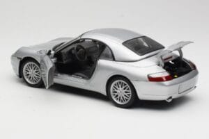 Porsche 911 996 Carrera Cabriolet Silber Hot Wheels 1:18 213595 Metall — Bild 5 von 8