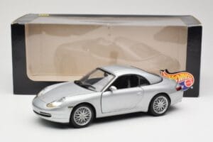 Porsche 911 996 Carrera Cabriolet Silber Hot Wheels 1:18 213595 Metall — Bild 8 von 8