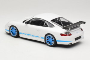 Porsche 911 996 GT3 RS Weiß Blaue Streifen Minichamps 1:18 155062021 Metall — Bild 5 von 6