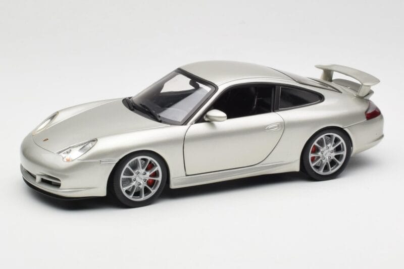 Porsche 911 996 GT3 Silber Hot Wheels 1:18 C2590 Metall