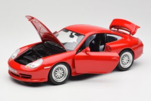 Porsche 911 996 GT3 Strasse Rot Bburago 1:18 30395 Metall — Bild 2 von 8