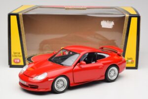 Porsche 911 996 GT3 Strasse Rot Bburago 1:18 30395 Metall — Bild 8 von 8