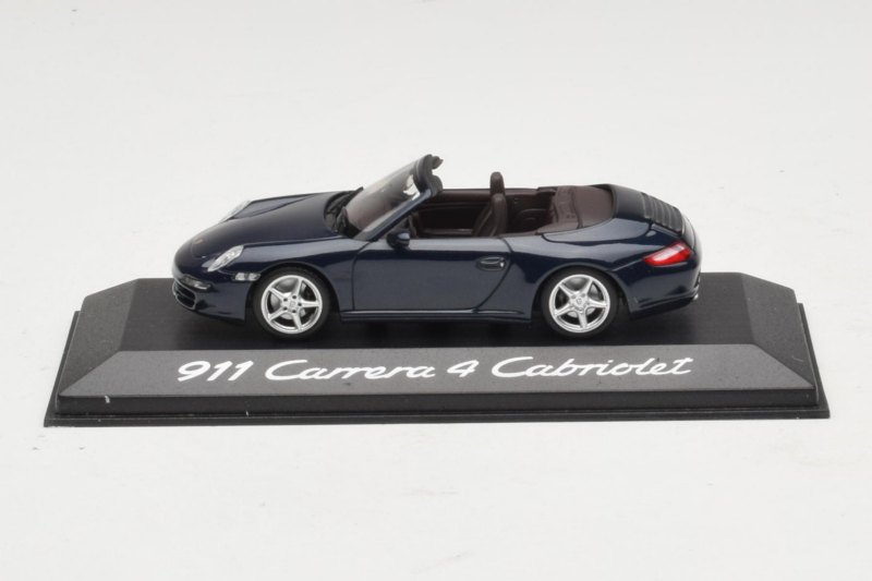Porsche 911 997 Carrera 4 Cabriolet Dunkelblau Minichamps 1:43 WAP02015216-P1 Metall