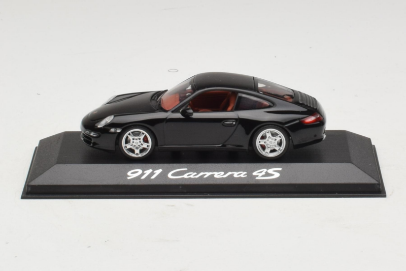 Porsche 911 997 Carrera 4S Schwarz Minichamps 1:43 WAP02010116 Metall