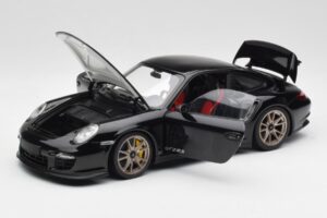Porsche 911 997 GT2 RS Schwarz & Silber Felgen Minichamps 1:18 100069401 Metall — Bild 2 von 8