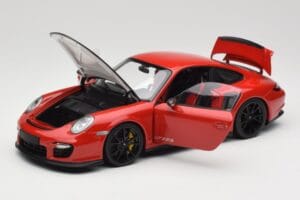Porsche 911 997 GT2 RS Rot Mit Schwarzen Felgen Minichamps 1:18 100069407 Metall — Bild 2 von 8